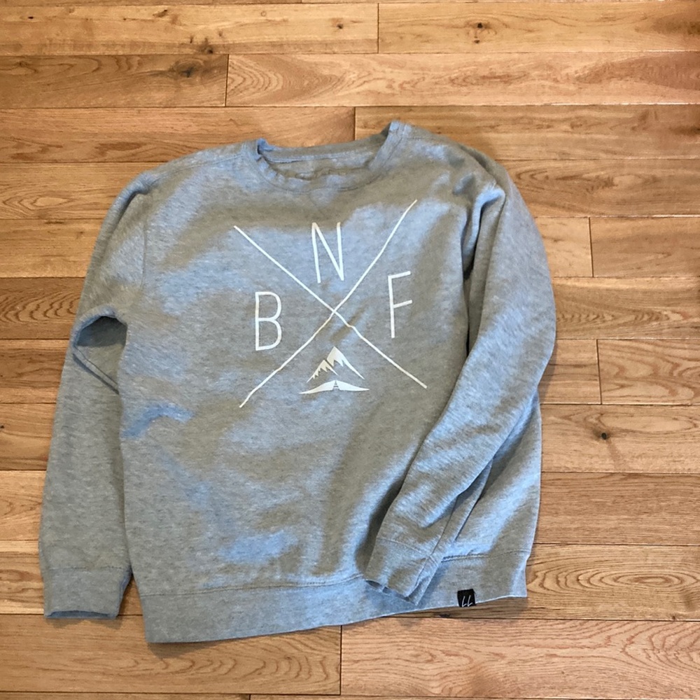 Local Laundry grey B N F sweatshirt